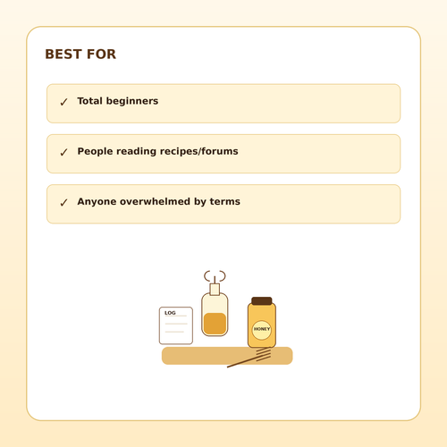 Beginner Mead Glossary — Plain-English Fermentation Terms